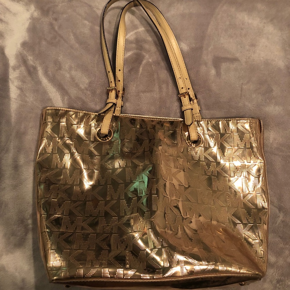 Michael Kors Rose Gold Mirror Tote 👜